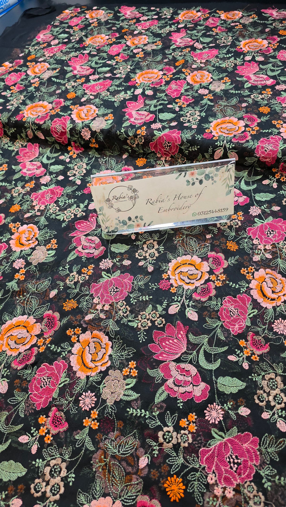 Chiffon allover embroidered 2pc shirt and duppatta